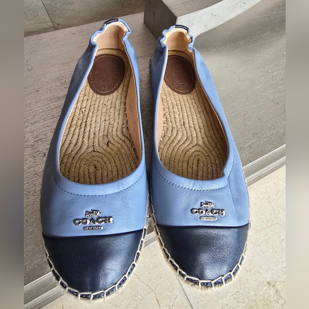 Coach Women's Blue and Dark Blue Espadrilles
